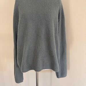 QUINCE
Mongolian Cashmere Fisherman Crewneck Sweater in Dusty Blue, size Medium